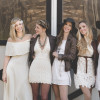 boho equestrian bridesmaids flower child weddings bohemian